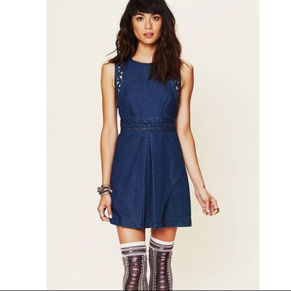 Free People Navy Blue Dress